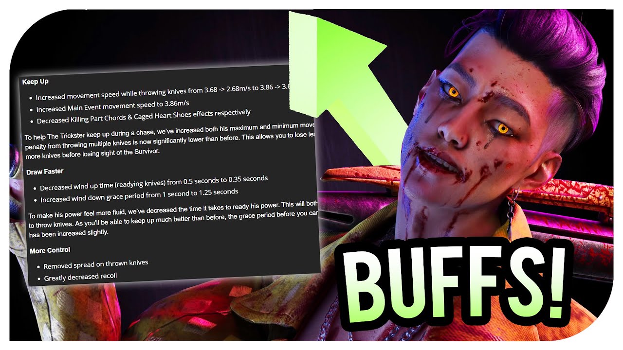 Dead By Daylight "The Trickster" Buffs Revealed! DBD New