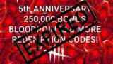 Dead By Daylight| 250,000 bonus bloodpoints + more reward codes from the 5th Anniversary stream!