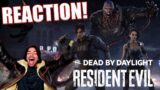 MY BOY IS IN DBD! Dead By Daylight Resident Evil Reveal Trailer Reaction ( LEON, Jill, Nemesis)