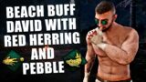 BEACH BUFF DAVID WITH RED HERRING AND PEBBLE! Dead By Daylight