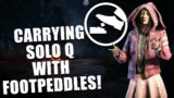 CARRYING SOLO Q WITH FOOTPEDDLES! Dead By Daylight