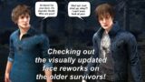 Dead By Daylight| Checking out the visually updated face reworks on the older survivors!