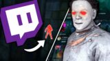 SCARING TWITCH STREAMERS W/ SCRATCHED MIRROR | Dead By Daylight