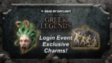 Dead By Daylight| Greek Legends Login Event exclusive charms redeem code!