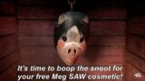 Dead By Daylight| SAW limited time Meg mask cosmetic redeem code! Boop the Snoot Mask Giveaway!