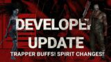 Dead By Daylight| Mid-Chapter Patch Developer Update! Trapper buffs! Spirit changes! Perk changes!