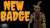 NEW BADGES DEAD BY DAYLIGHT SPRINGTRAP in TERROR NIGHT'S AT FEAR WORLD FNAF ROBLOX.