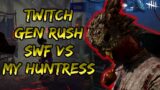 Twitch SWF group who GENRUSH EVERYGAME vs my Huntress | Dead by Daylight