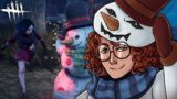 LOOPING KILLERS AS A SNOWMAN!!! | Dead By Daylight