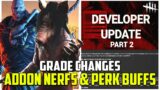 ADD-ON NERFS, LEATHERFACE MASKS REMOVED, PERK BUFFS & MORE! (Dev Update Part 2) – Dead by Daylight