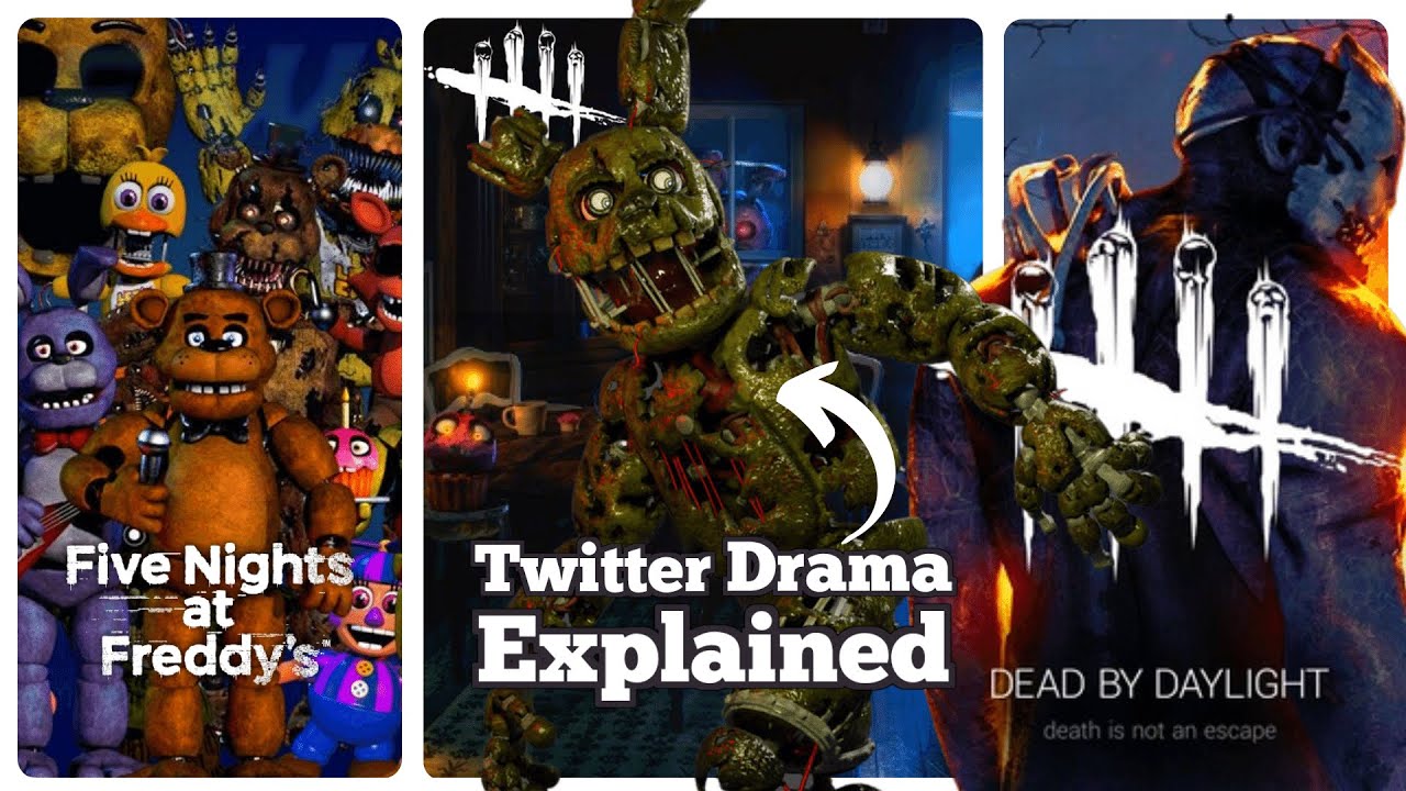 FNAF in DBD TWITTER DRAMA and CONTROVERSY Explained - Dead by Daylight ...