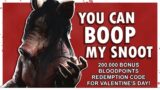 Dead By Daylight| The Pig delivers 200,000 bonus bloodpoints redemption code for Valentine's Day!