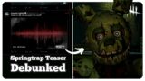 The Springtrap Jump-Scare Teaser was FAKE – Dead by Daylight