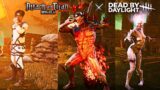 ATTACK ON TITAN X DEAD BY DAYLIGHT All Skins Showcase