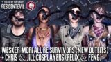 WESKER Mori All RE Survivors & Cosplay + NEW Outfits | DEAD BY DAYLIGHT Project W
