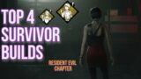 Top 4 Survivor Builds! ( NEW Resident Evil Chapter – Dead By Daylight)