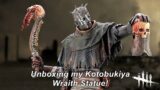 Dead By Daylight| Unboxing my Kotobukiya Wraith statue with bonus part! Merch corner!