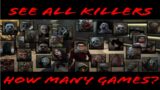 Seeing all Killers, How many games? A Dead by Daylight Experiment.