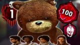 P100 Naughty Bear Vs P100 Team | Dead by Daylight