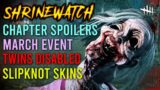 SPOILERS – SLIPKNOT SKINS – NEW EVENT INFO – Unknown + Sable [ShrineWatch Dead by Daylight News]